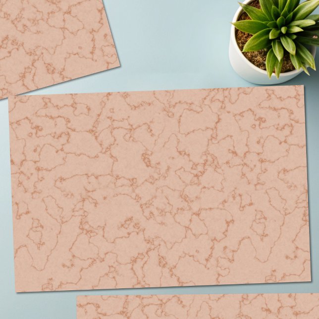 Elegant Peach Marble Stone Texture Tissue Paper (Peach marble tissue paper just for you)