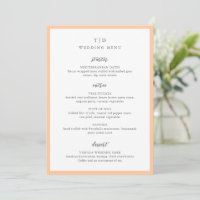 Elegant Peach Monogram Modern Wedding