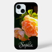Elegant Peachy yellow orange floral Roses