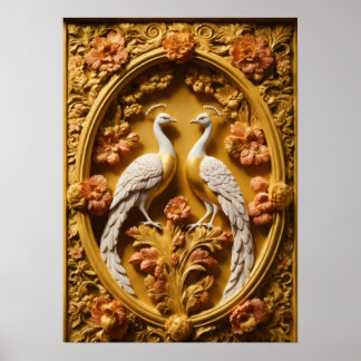 Elegant Peacock Art - Enhance Your Space Poster