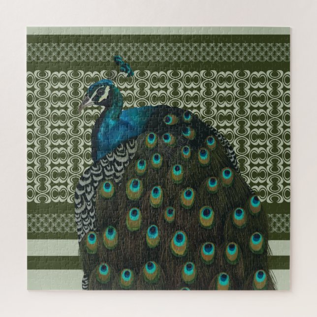 Elegant Peacock Bird Bird Lovers Jigsaw Puzzle (Vertical)