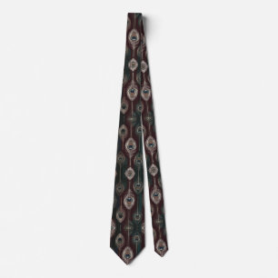 Elegant Peacock Feather Tie