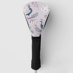 Elegant Peacock Floral Vintage (11) Golf Head Cover