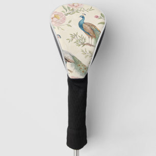 Elegant Peacock Floral Vintage (9) Golf Head Cover