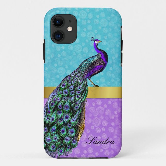 Elegant Peacock iPhone 5 Case (Back)