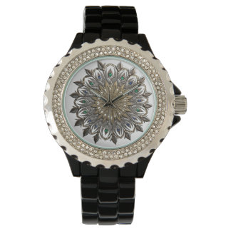 Elegant Peacock Mandala Watch