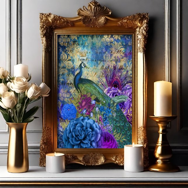 Elegant Peacock Poster (Elegant Peacock Ephemera)