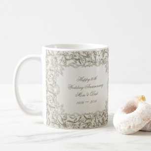 Elegant Pearl 30th Wedding Anniversary Coffee Mug