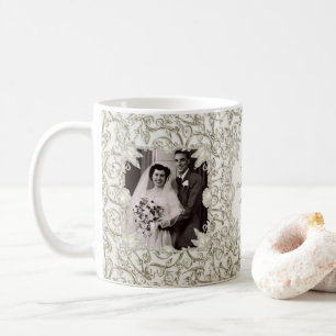 Elegant Pearl 30th Wedding Anniversary Photo Coffee Mug