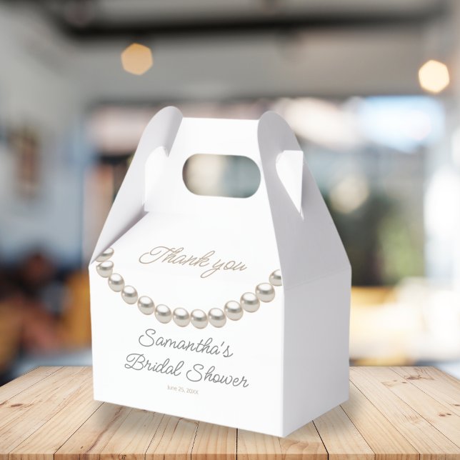 Elegant Pearl Bridal Shower  Favour Box (Creator Uploaded)