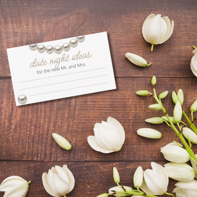 Elegant Pearl Date night ideas  Enclosure Card (Creator Uploaded)