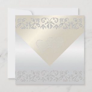 Elegant Pearl Flourish Wedding Invitations