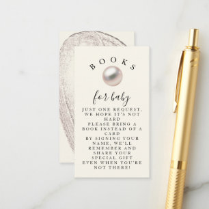 Elegant Pearl Little Treasure Chic Books For Baby Enclosure Card