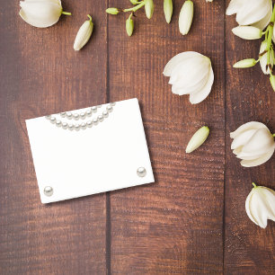 Elegant Pearl Necklace Post-it Notes