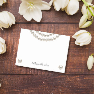 Elegant Pearl Necklace Post-it Notes