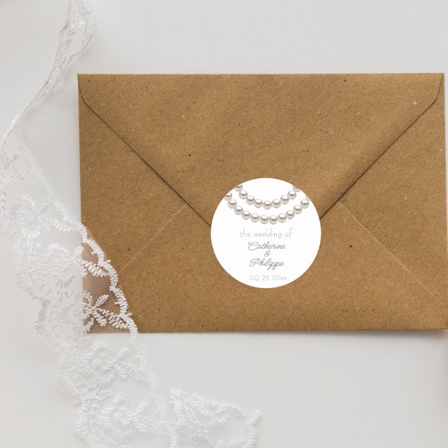 Elegant Pearl Wedding Sticker (Creator Uploaded)