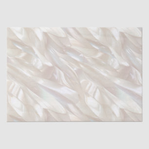 Elegant Pearl White Shell Abstract Tissue Paper