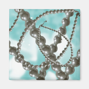 Elegant Pearls Aqua Magnet
