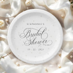 Elegant Pearls Bridal Shower Paper Plate<br><div class="desc">Elegant Pearls Bridal Shower Paper Plates</div>
