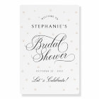 Elegant Pearls Bridal Shower Welcome Sign