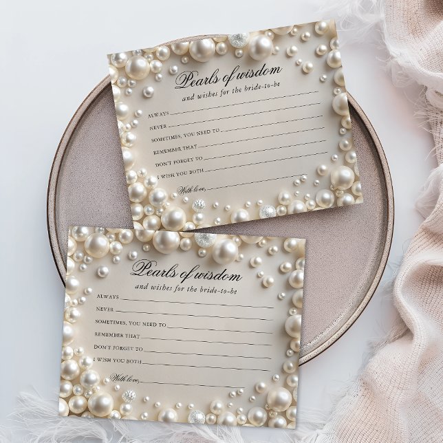 Elegant Pearls of Wisdom Card (Creator Uploaded)