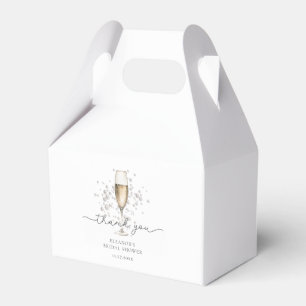 Elegant Pearls & Prosecco Bridal Shower Favour Box