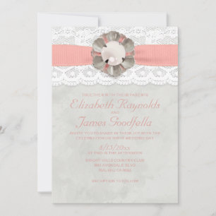 Elegant Pearls Wedding Invitations