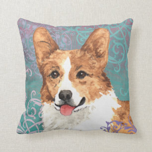Elegant Pembroke Welsh Corgi Cushion