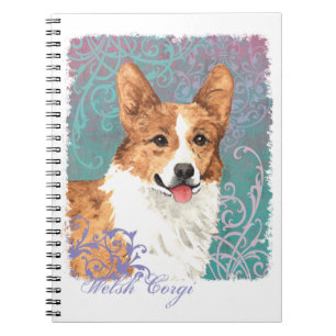 Elegant Pembroke Welsh Corgi Notebook