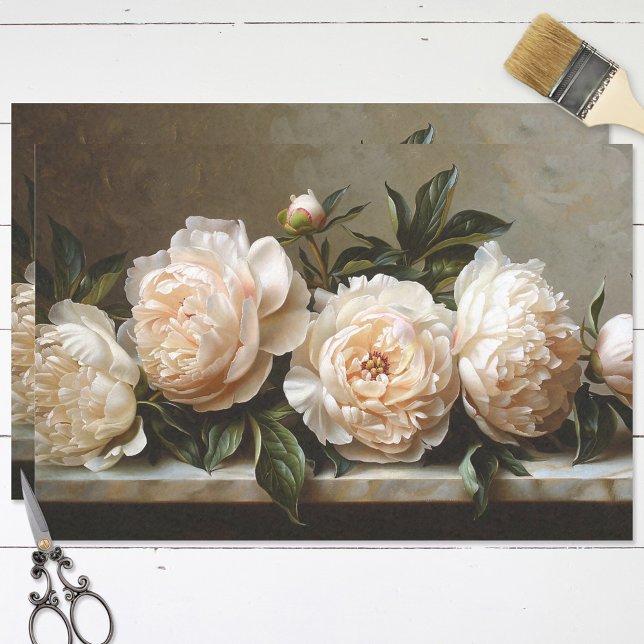 Elegant Peonies Decoupage Tissue Paper (Creator Uploaded)