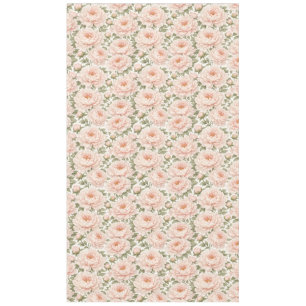 Elegant Peony Floral Pattern Tablecloth