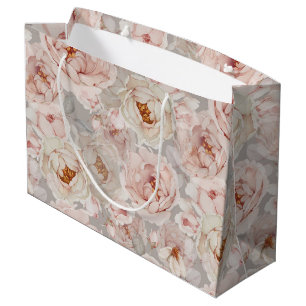 Elegant Peony  Large Gift Bag