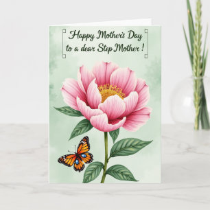 Elegant Peony Mothers Day Card