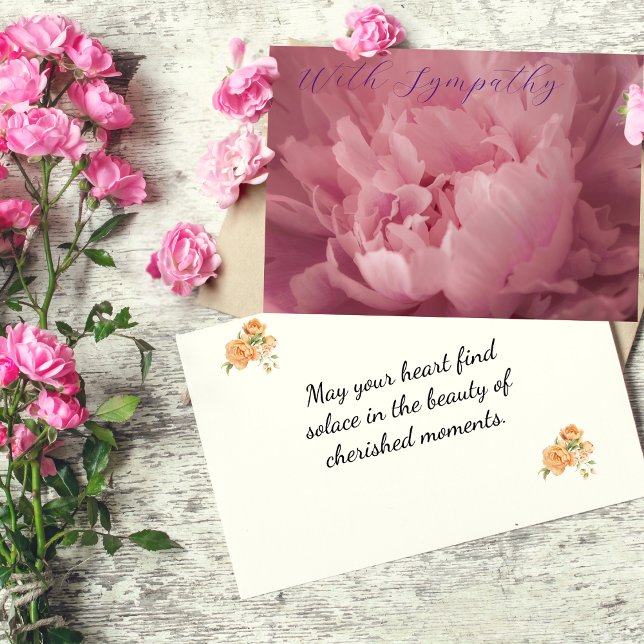 Elegant Peony Sympathy Card (Creator Uploaded)