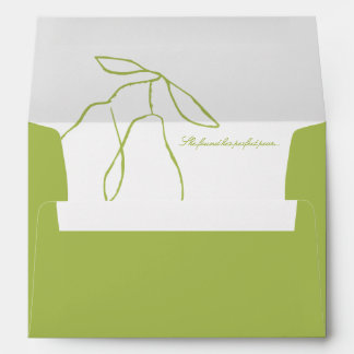 Elegant Perfect Pear Bridal Shower Envelope