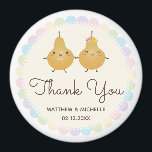 Elegant Perfect Pear Whimsical Wedding Thank You Magnet<br><div class="desc">Elegant Perfect Pear Whimsical Wedding Thank You magnet</div>