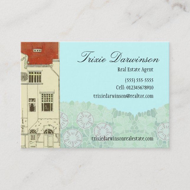 Elegant Period Home Business Card (Front)