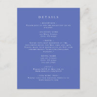 Elegant Periwinkle Coordinate Details