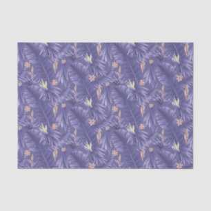 elegant periwinkle floral tiled pattern  tissue paper