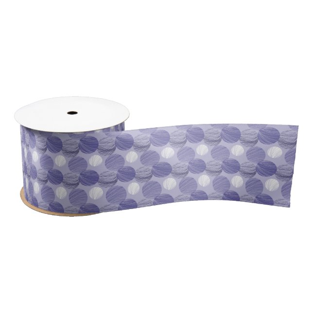 elegant periwinkle Wedding tiled pattern  Satin Ribbon (Spool)