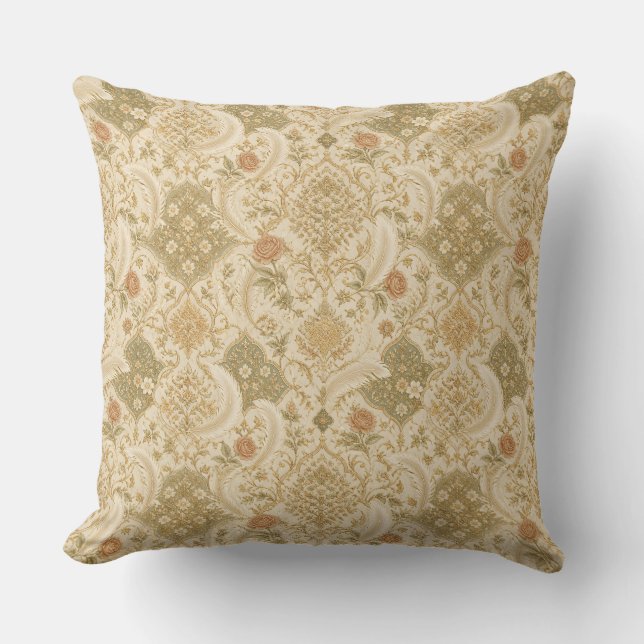Elegant Persian Pattern - Boho Chic Decorative Pil Cushion (Front)