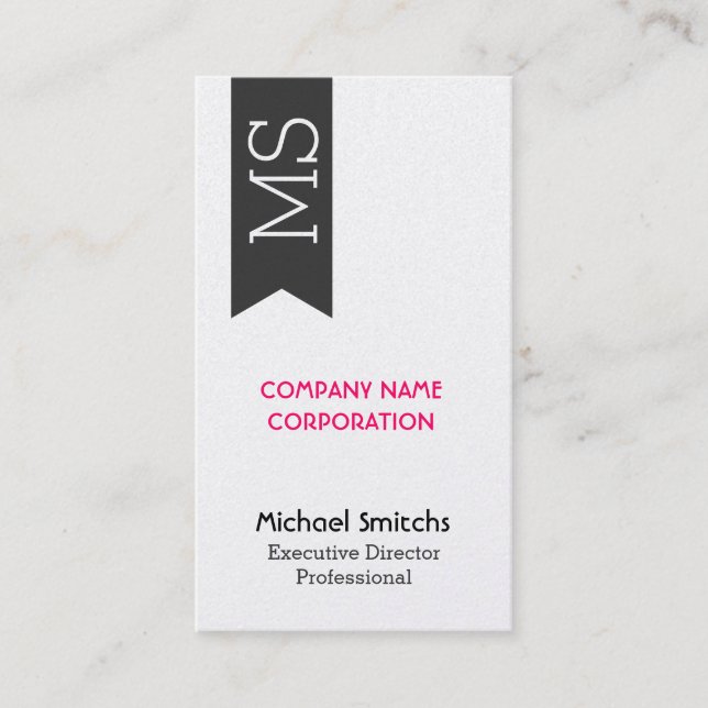 Elegant Personal Professional Target the Modern Business Card (Front)
