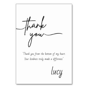Elegant Personal Thank You Card
