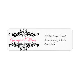 Elegant Personalised Address Labels