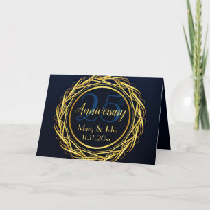 Elegant Personalised Anniversary Card