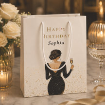 Elegant Personalised Birthday Gift Bag