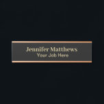 Elegant Personalised black and gold  Door Sign<br><div class="desc">Personalised</div>