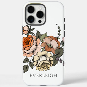 Elegant Personalised Botanicals iPhone 16 Pro Max Case