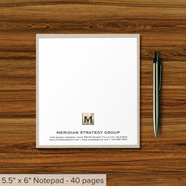 Elegant Personalised Business Notepad (Creator Uploaded)