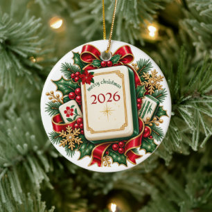 “Elegant personalised Christmas ornament